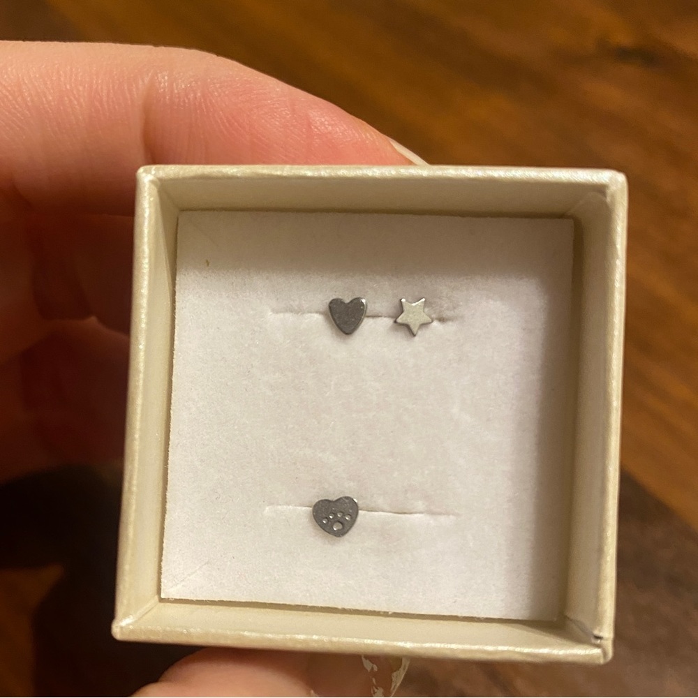 Heart Star Paw Nose L Stud